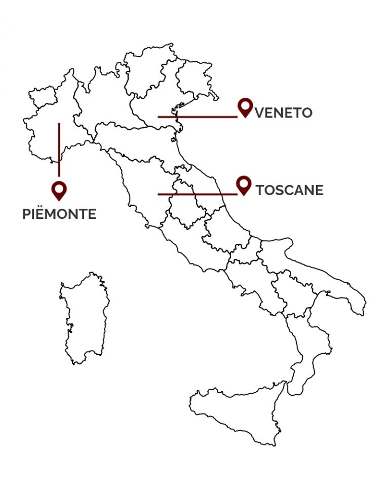 Wijn Regio Italië - Veneto - Piemonte - Toscane 01
