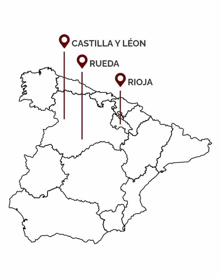Wijn Regio Spain - Rioja - Castilla y Léon - Rueda